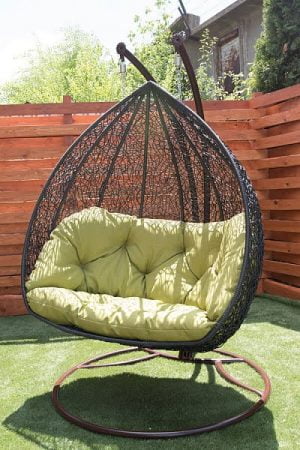 большое подвесное кресло дабл для улицы
