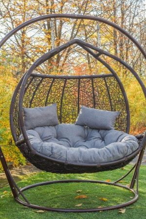 Подвесное кресло Галант ЮМК шоколад с серым