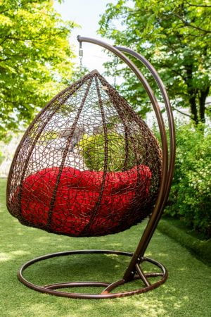 Дабл шоколад подвесное кресло на двойной стойке