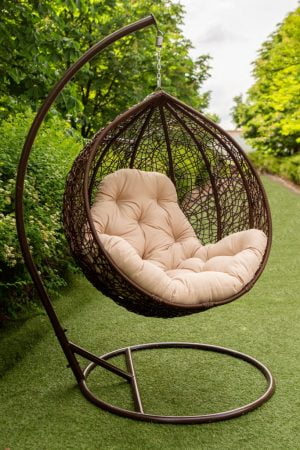 кресла подвесные эмилия в цвете шоколад