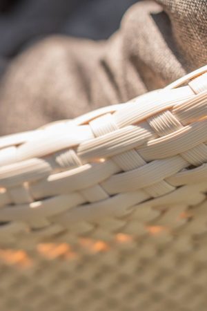 бежевий штучний ротанг для меблів