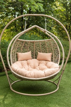 кокон качель из ротанга двухместный галант