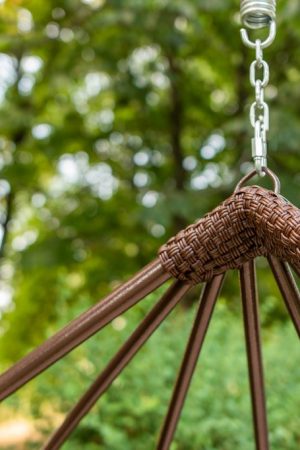 плетение на кресле коконе адель в месте сварки