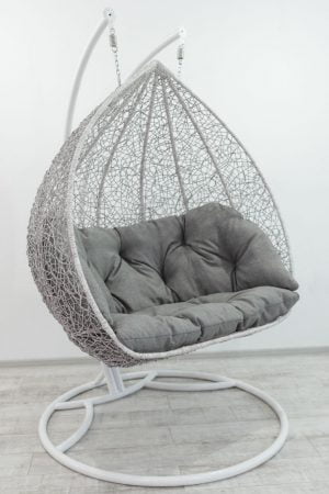 подвесное кресло Дабл в доме в цвете берёза