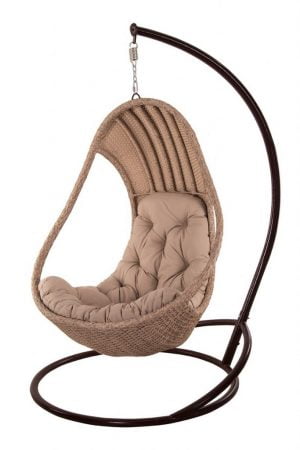 кресло кокон в дом на стойке