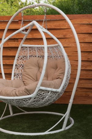 Садовая качеля Галант белый