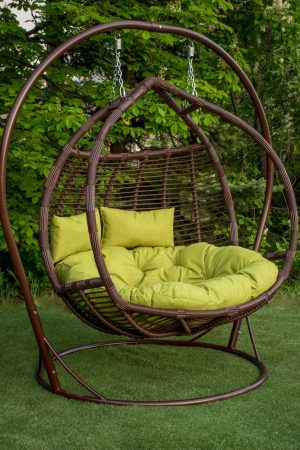 Качеля садовая Галант премиум шоколад с горчицой