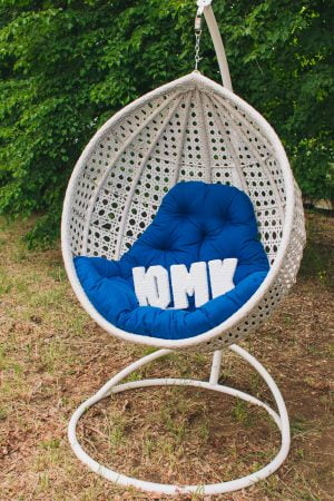 Кресло подвесное Асоль цвет берёза с синим
