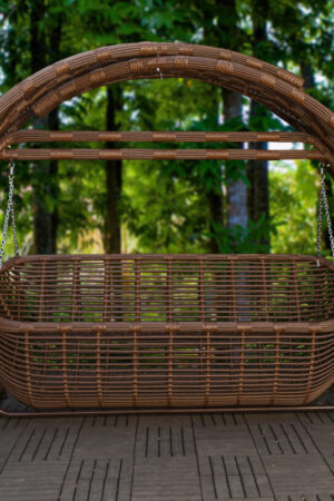 Качели плетеные садовые мароу ротанг