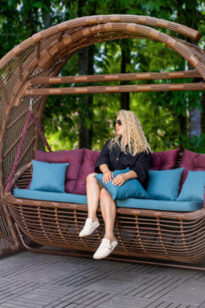 Качели плетеные садовые мароу купить