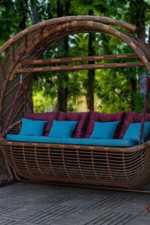 Мароу качели в коричневом цвете