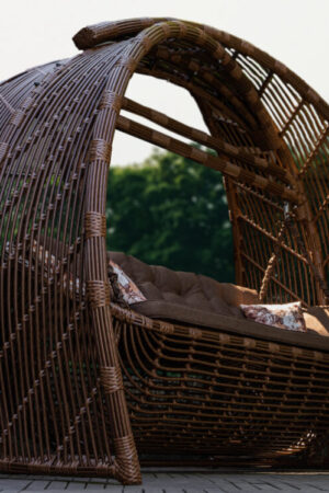 Качели мароу из ротанга полисандр