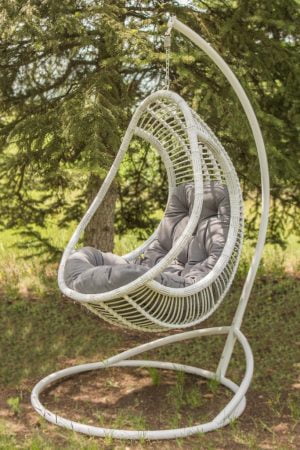 кресло кокон подвесное Комфорт из ротанга купить