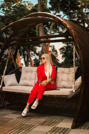 арочные плетеные качели Мароу