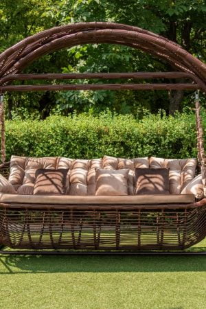 качели из ротанга мароу шоколад