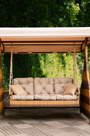 качель Ривьера премиум из ротанга