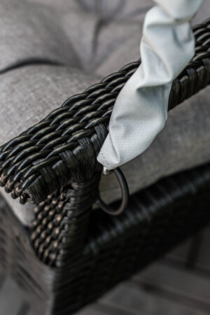 качели мароу черные из ротанга