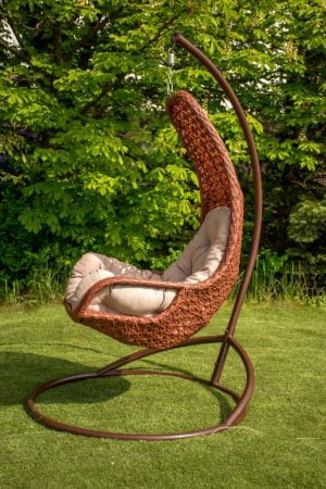 классическое подвесное кресло со спинкой