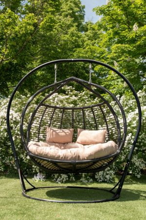 Качель кокон галант полосатый чёрный