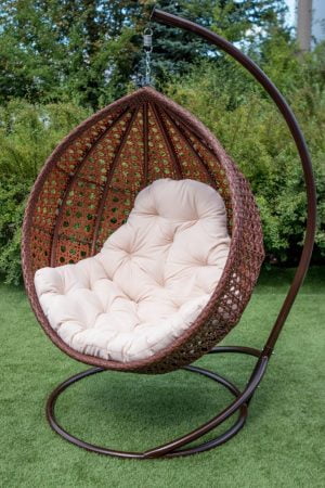 Кресло кокон подвесное Асоль Каштан