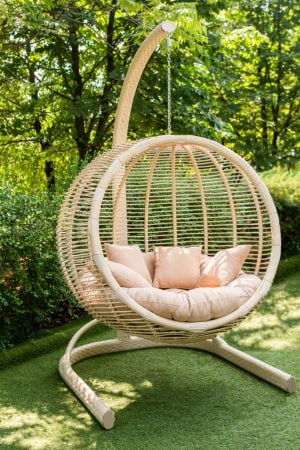 крісло шар велике в кольорі верба