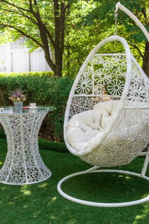 Столик лайт и подвесное кресло кокон