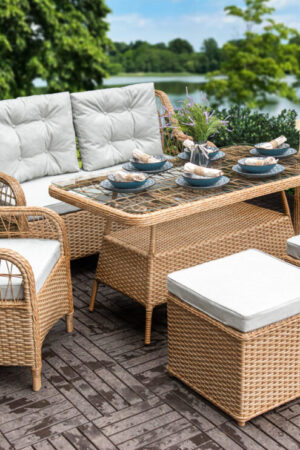 мебель из ротанга в классическом стиле плетёная