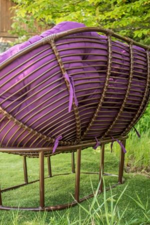 Диван металлический в лофт стиле с плетением