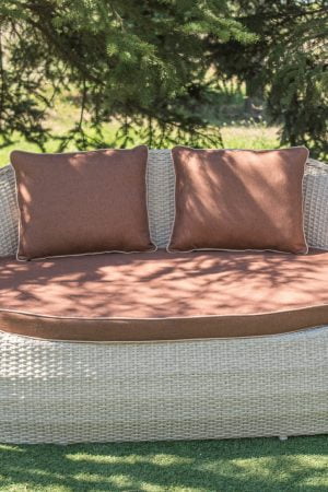 Диван из ротанга с подушками ЮМК Фабрика Патрик