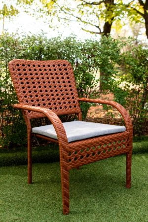 Стул кресло из ротанга обеденный