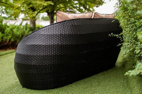 плетенный диван из искусственного ротанга Богата ЮМК