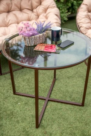 Столик кофейный со стеклом