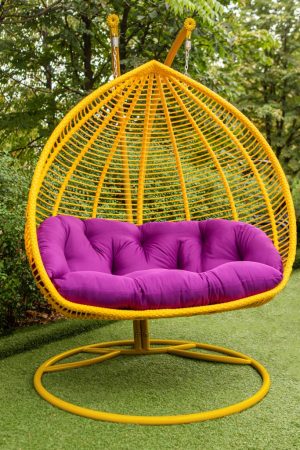 кресло кокон подвесное для двоих людей качели