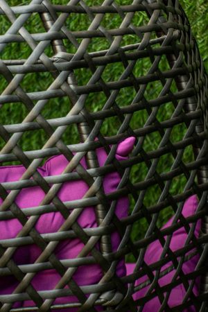 подвесное кресло ротанг