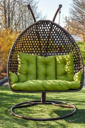 Подвесное кресло качеля из ротанга