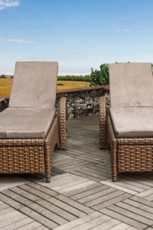 Шезлонги плетені розкладні Оптима Нова