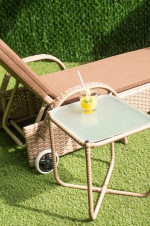 пляжный качественный шезлонг