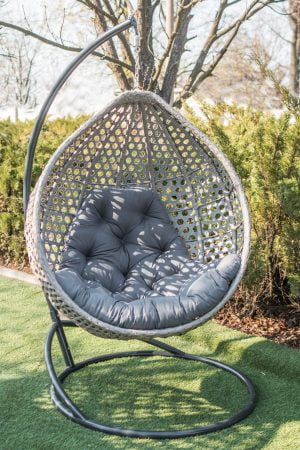 Асоль Эко серое подвесное кресло