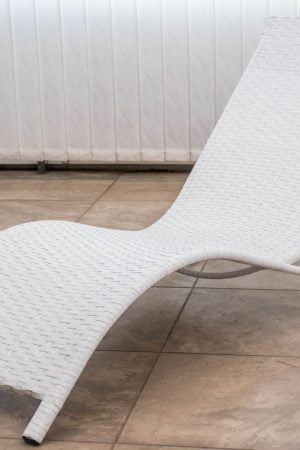 белый шезлонг Волна ЮМК Фабрика