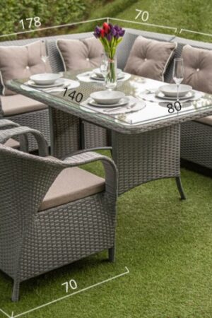 размеры углового комплекта мебели бали