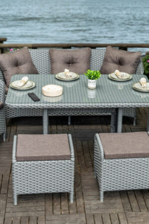 набор садовой мебели серый Констанция