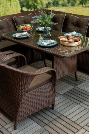 мебель Бали коричневая искусственный ротанг