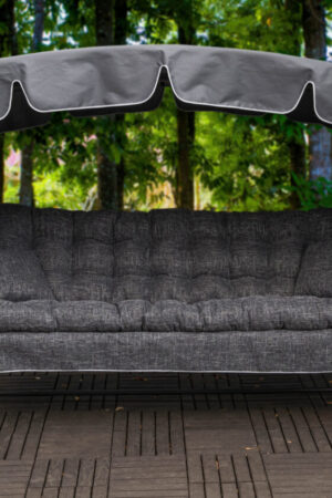 уличные качели для дачи Фелиция серая