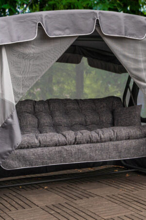 серые качели раскладные для дачи Фелиция