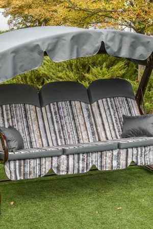 Серые качели Милан для отдыха на улице