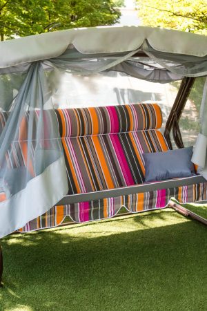 Садовые Качели Интерно в полоску