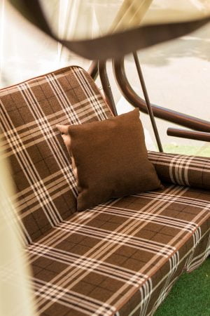 качели для улицы с мягким поролоновым сиденьем