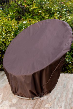 коричневый чехол для кресла папасан