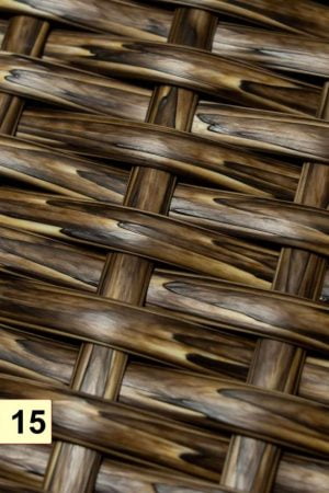 Коричневое плетение на подвесном кресле Арго 15