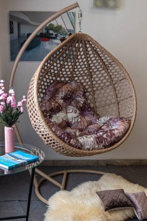 Арт Вуд подвесное кресло с цветной подушкой
